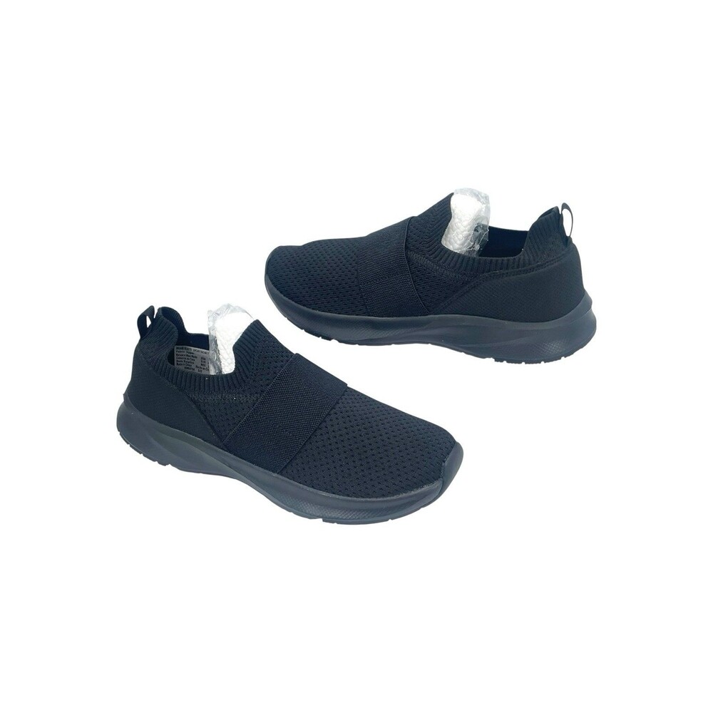 women's Black Mesh Slip-On Casual Shoes Lightweight Comfort Breathable Size 9